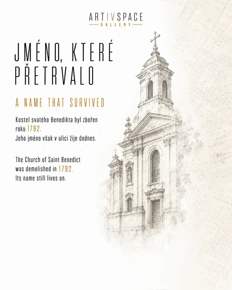 Kostel svatého Benedikta – kresba